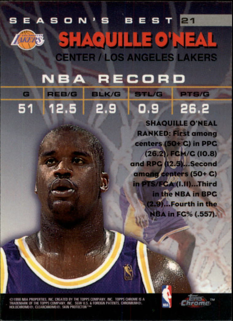 1997/1998 Topps Chrome Basketball Part 3 Insert Cards - Picture 29 of 53