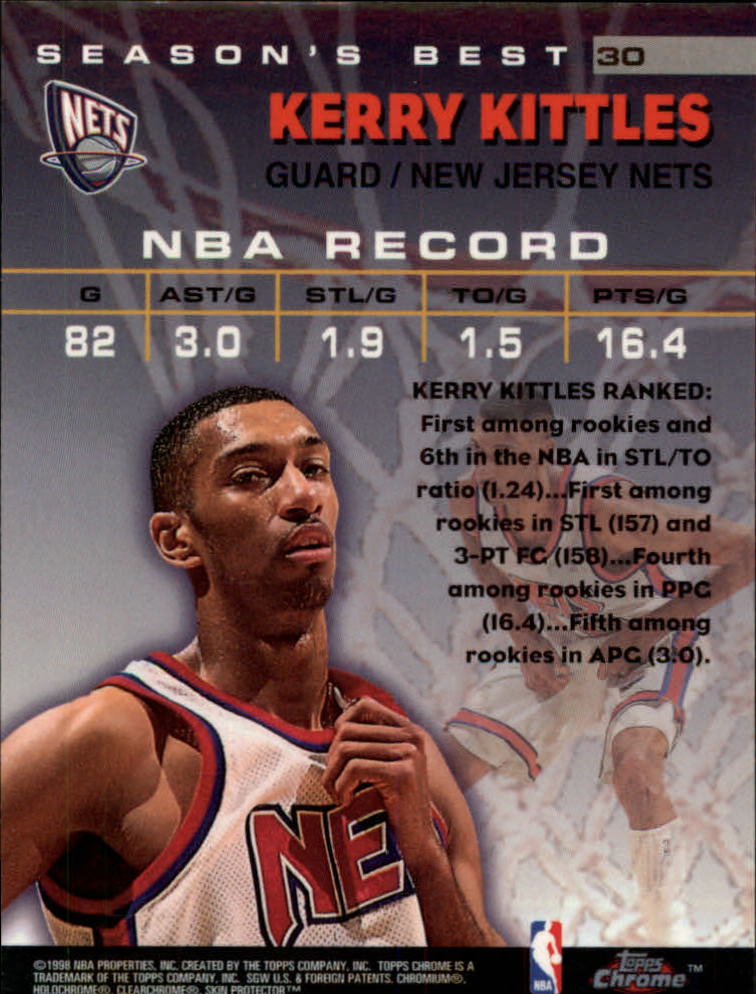 1997/1998 Topps Chrome Basketball Part 3 Insert Cards - Picture 37 of 53