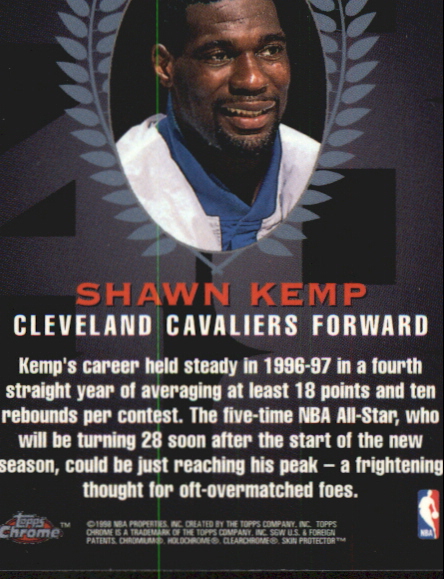 1997/1998 Topps Chrome Basketball Part 3 Insert Cards - Picture 53 of 53