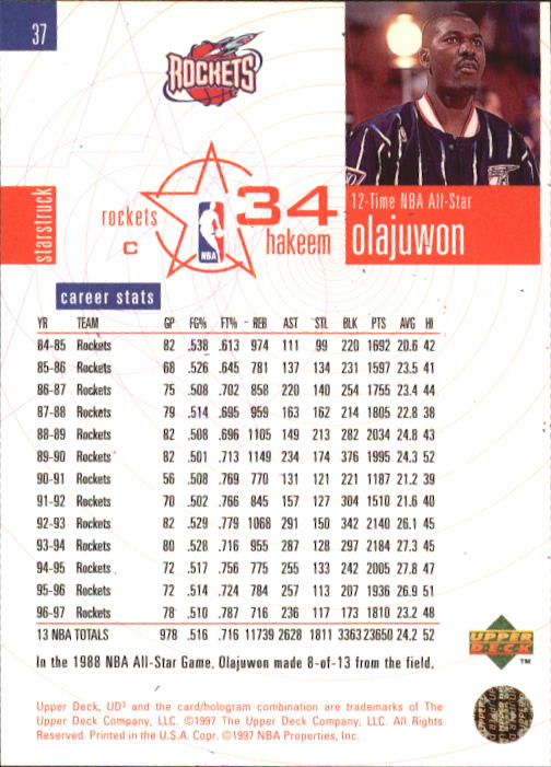 1997/1998 UD3 (Upper Deck) Basketball - Picture 47 of 87