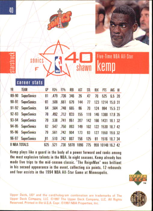 1997/1998 UD3 (Upper Deck) Basketball - Picture 51 of 87