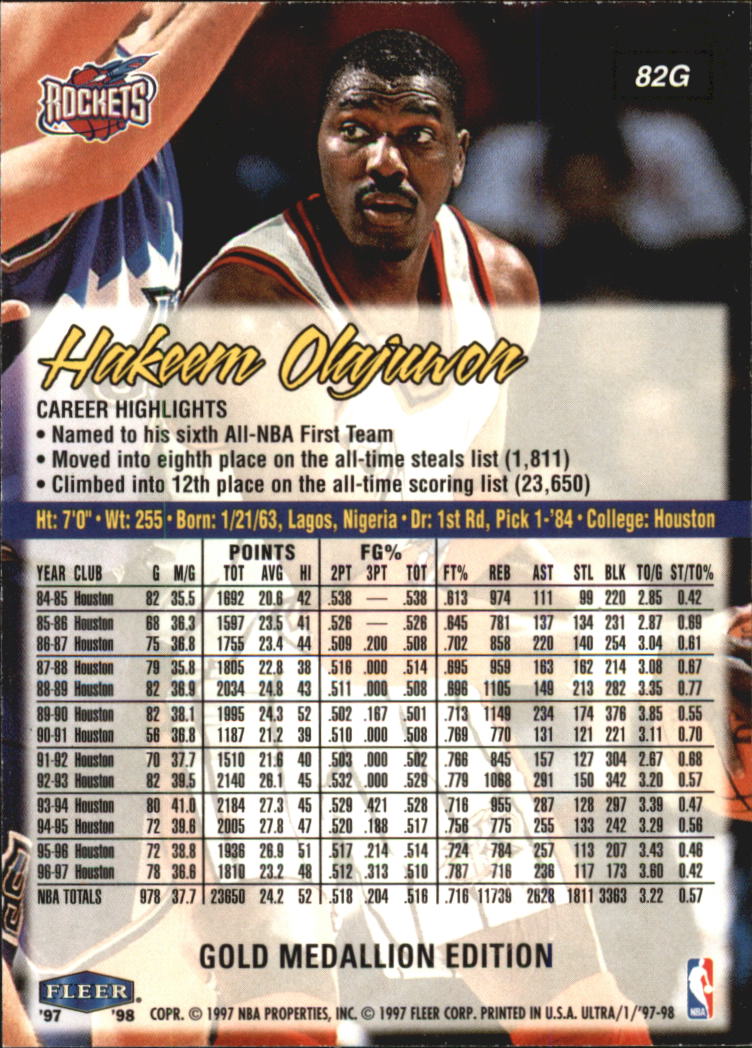 1997/1998 Ultra (Fleer) Basketball Part 2 Parallel Cards - Picture 26 of 138