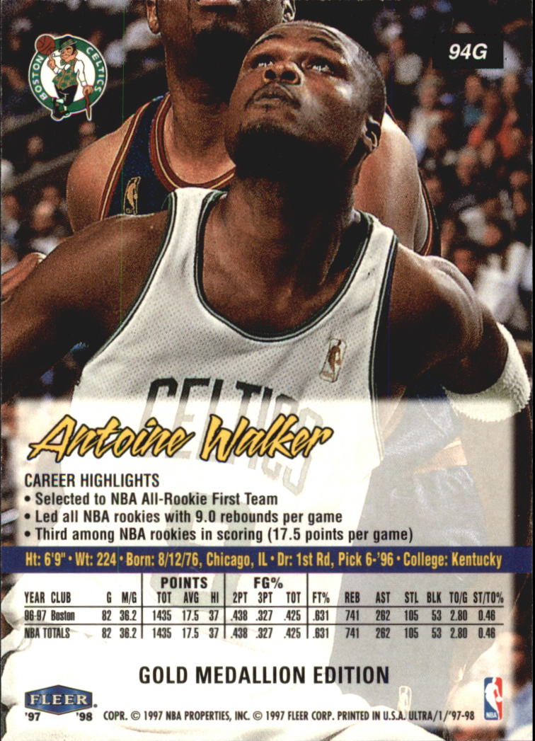 1997/1998 Ultra (Fleer) Basketball Part 2 Parallel Cards - Picture 34 of 138