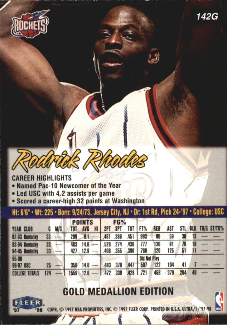 1997/1998 Ultra (Fleer) Basketball Part 2 Parallel Cards - Picture 64 of 138
