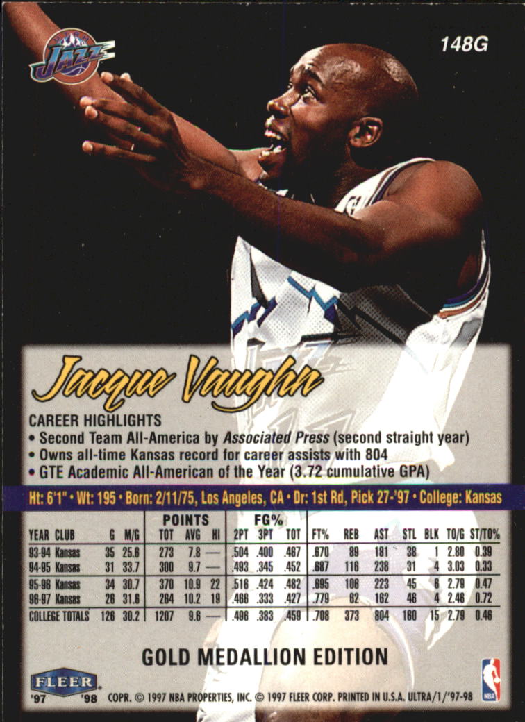 1997/1998 Ultra (Fleer) Basketball Part 2 Parallel Cards - Picture 70 of 138