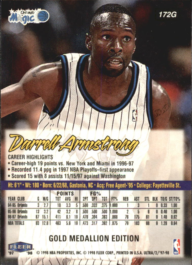 1997/1998 Ultra (Fleer) Basketball Part 2 Parallel Cards - Picture 86 of 138