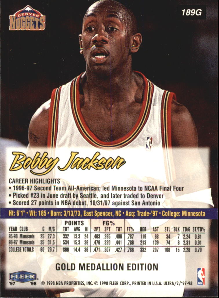 1997/1998 Ultra (Fleer) Basketball Part 2 Parallel Cards - Picture 98 of 138