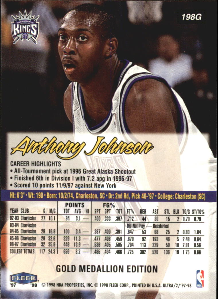 1997/1998 Ultra (Fleer) Basketball Part 2 Parallel Cards - Picture 100 of 138