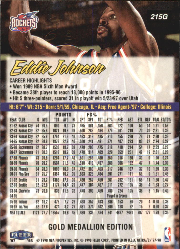 1997/1998 Ultra (Fleer) Basketball Part 2 Parallel Cards - Picture 110 of 138