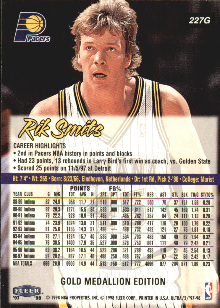 1997/1998 Ultra (Fleer) Basketball Part 2 Parallel Cards - Picture 112 of 138