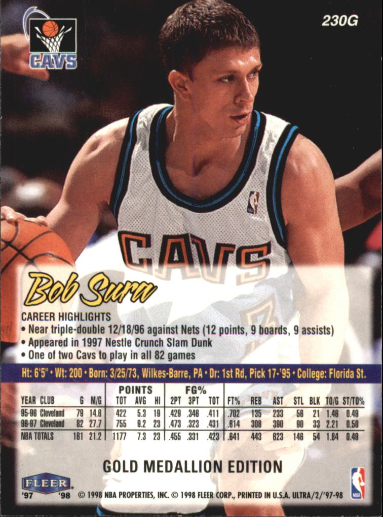 1997/1998 Ultra (Fleer) Basketball Part 2 Parallel Cards - Picture 116 of 138