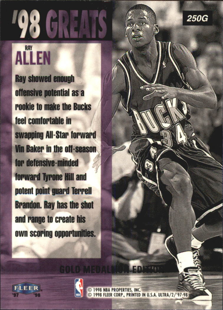 1997/1998 Ultra (Fleer) Basketball Part 2 Parallel Cards - Picture 120 of 138