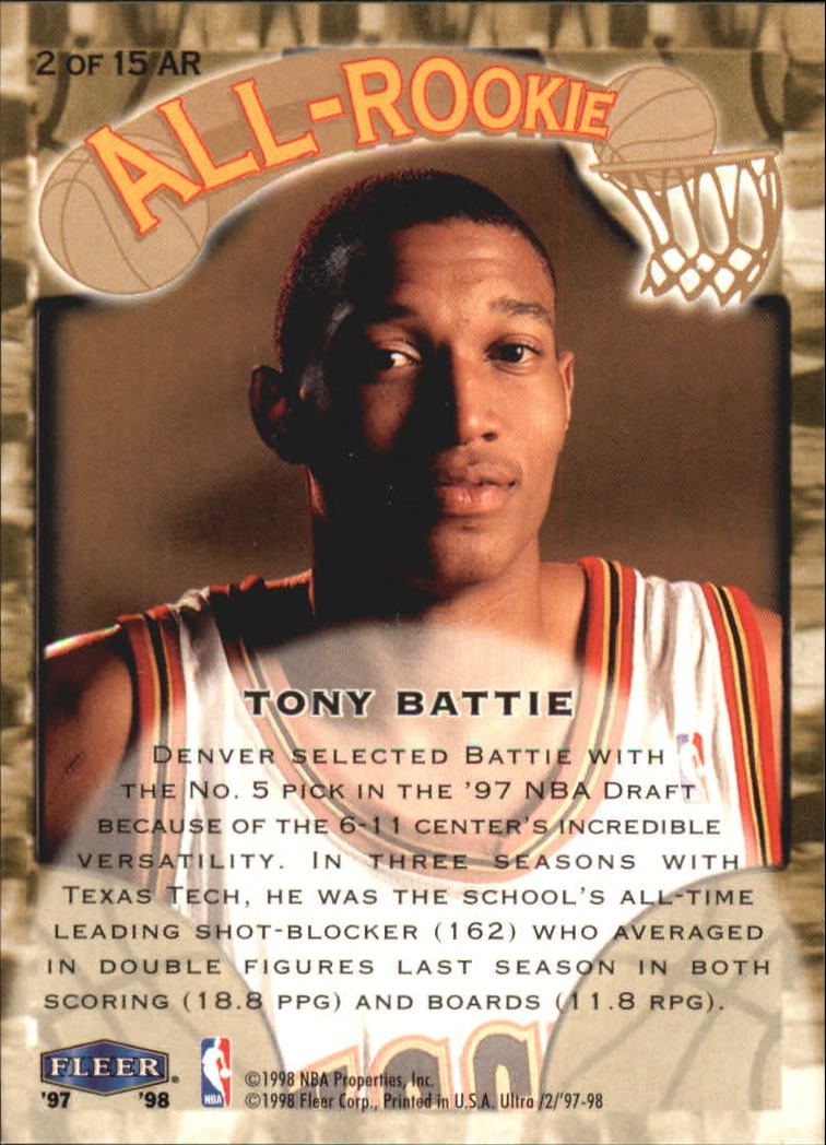 1997/1998 Ultra (Fleer) Basketball Part 2 Insert Cards - Picture 3 of 184