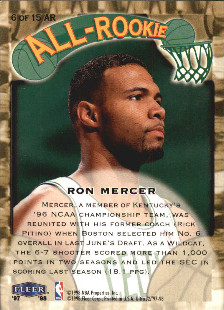 1997/1998 Ultra (Fleer) Basketball Part 2 Insert Cards - Picture 11 of 184