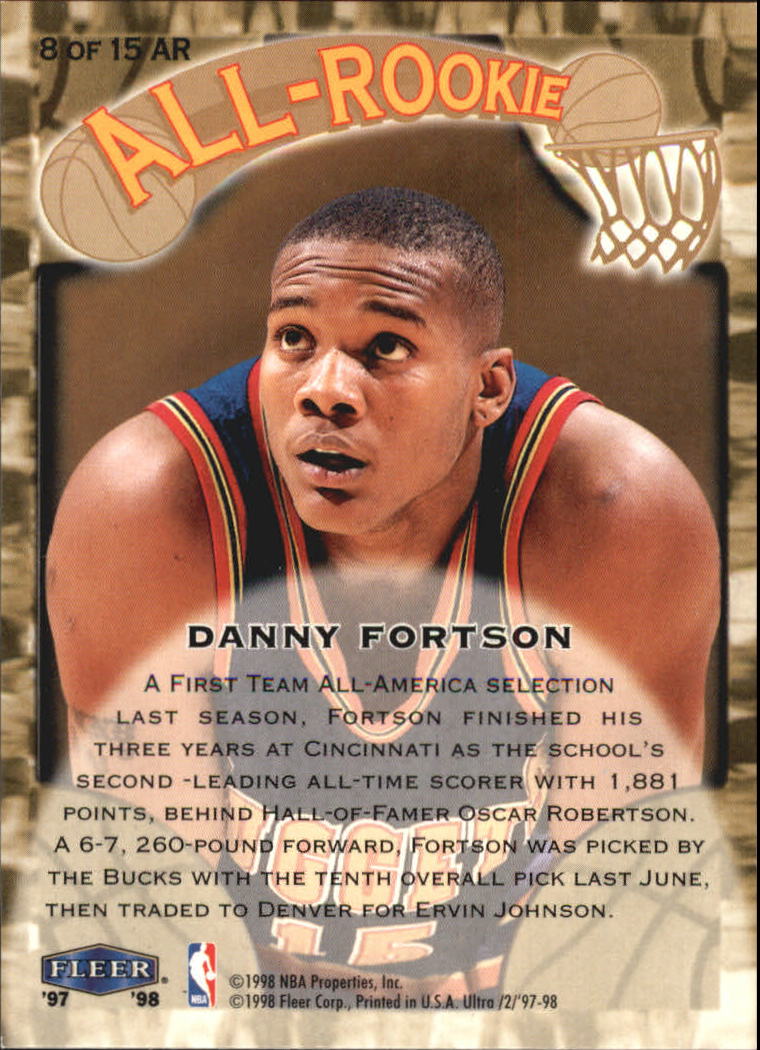 1997/1998 Ultra (Fleer) Basketball Part 2 Insert Cards - Picture 15 of 184