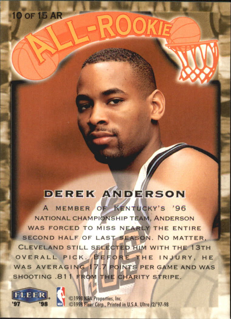 1997/1998 Ultra (Fleer) Basketball Part 2 Insert Cards - Picture 19 of 184