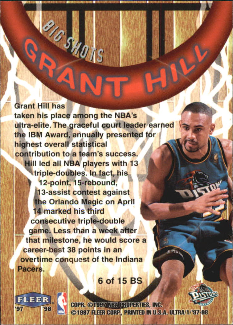 1997/1998 Ultra (Fleer) Basketball Part 2 Insert Cards - Picture 33 of 184