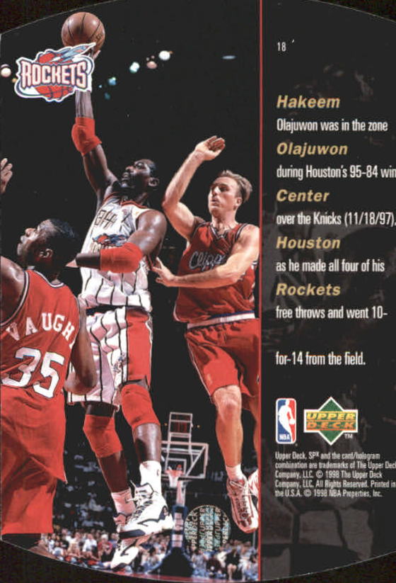 1997/1998 SPX (Upper Deck) Basketball - Bild 62 von 123