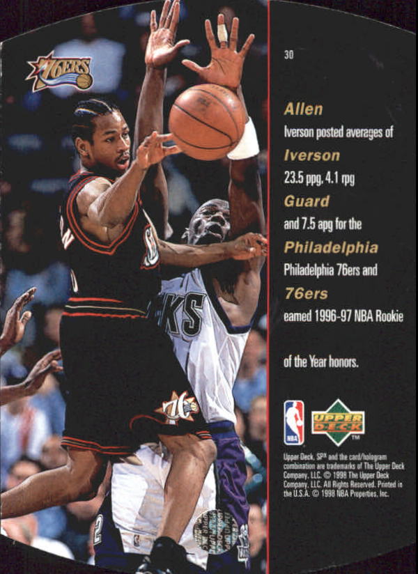 1997/1998 SPX (Upper Deck) Basketball - Bild 66 von 123