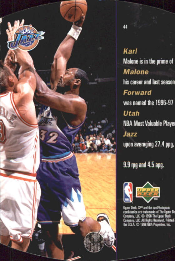 1997/1998 SPX (Upper Deck) Basketball - Bild 76 von 123