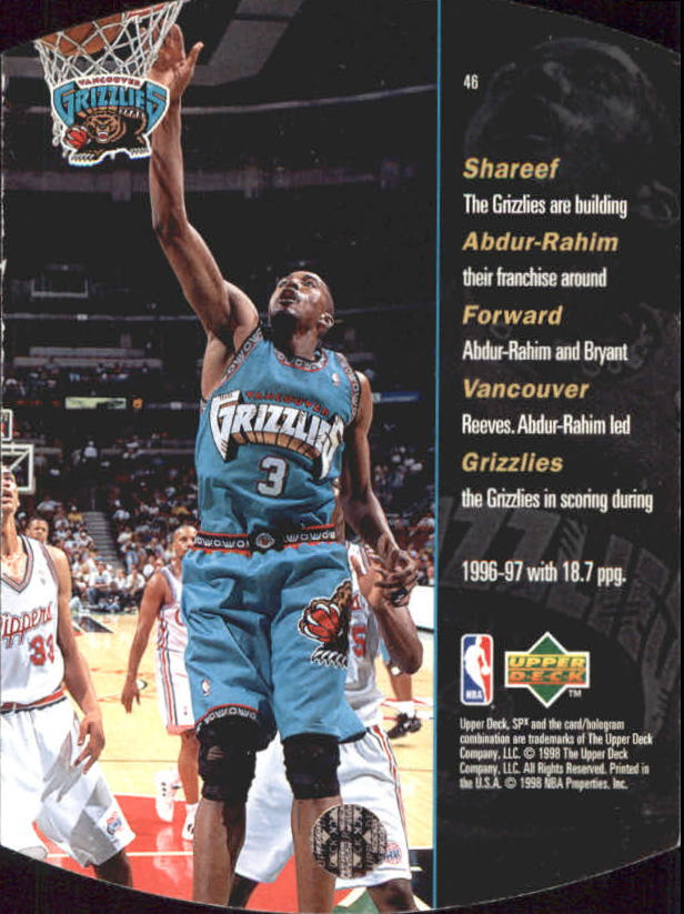 1997/1998 SPX (Upper Deck) Basketball - Bild 78 von 123