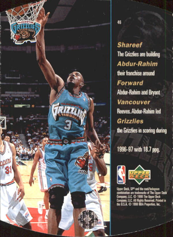 1997/1998 SPX (Upper Deck) Basketball - Bild 93 von 123