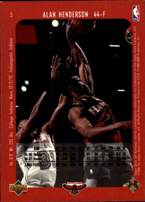 1997/1998 SP Authentic (Upper Deck) Basketball - Picture 7 of 253