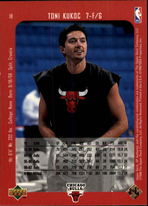 1997/1998 SP Authentic (Upper Deck) Basketball - Picture 23 of 253