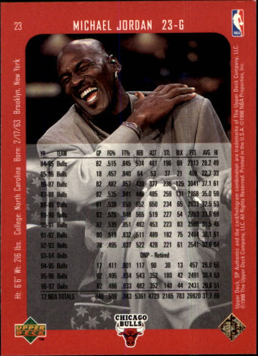 1997/1998 SP Authentic (Upper Deck) Basketball - Picture 29 of 253