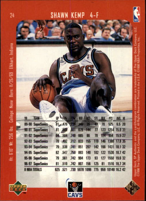 1997/1998 SP Authentic (Upper Deck) Basketball - Picture 31 of 253