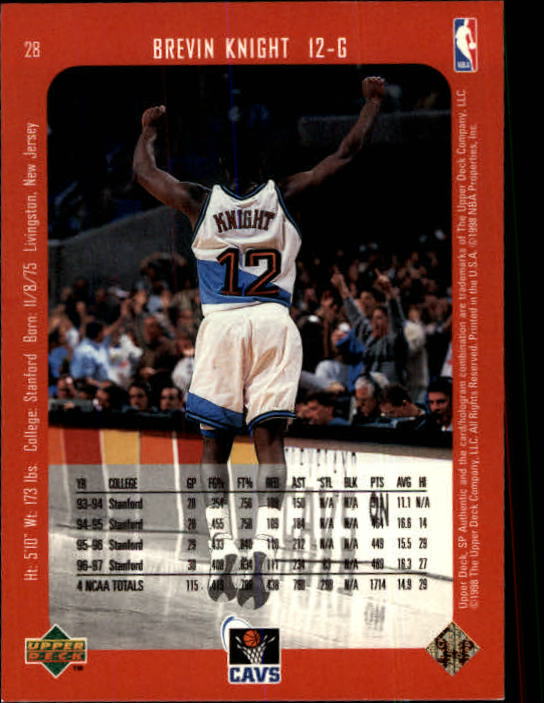 1997/1998 SP Authentic (Upper Deck) Basketball - Picture 35 of 253