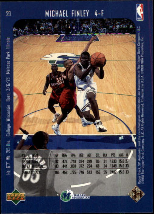 1997/1998 SP Authentic (Upper Deck) Basketball - Picture 37 of 253
