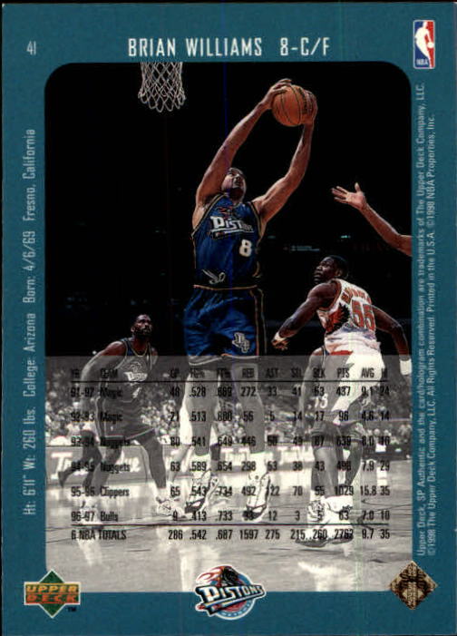 1997/1998 SP Authentic (Upper Deck) Basketball - Picture 51 of 253