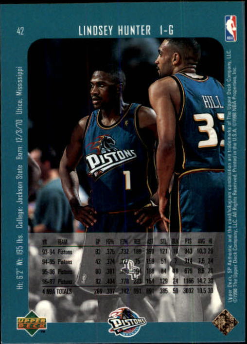1997/1998 SP Authentic (Upper Deck) Basketball - Picture 53 of 253