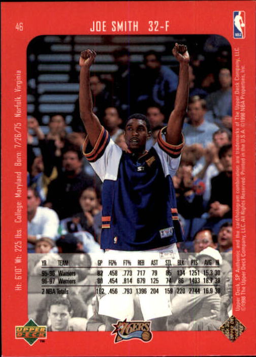 1997/1998 SP Authentic (Upper Deck) Basketball - Picture 55 of 253