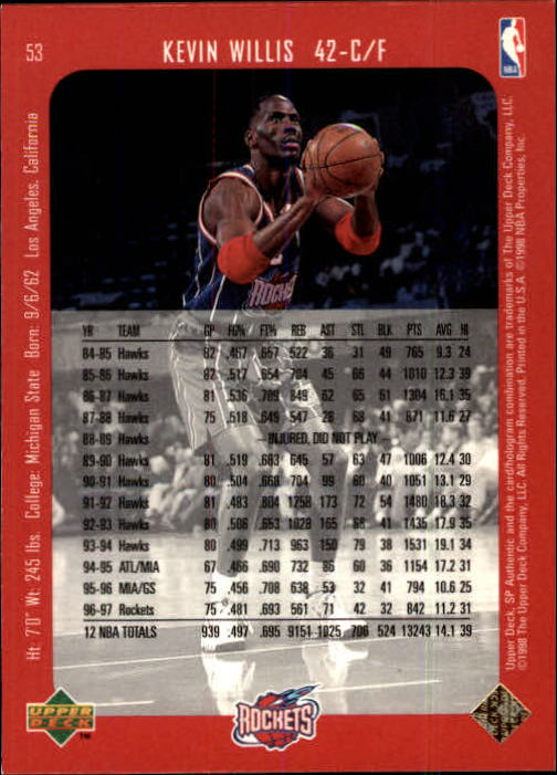 1997/1998 SP Authentic (Upper Deck) Basketball - Picture 67 of 253