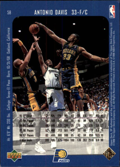 1997/1998 SP Authentic (Upper Deck) Basketball - Picture 73 of 253