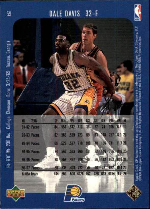 1997/1998 SP Authentic (Upper Deck) Basketball - Picture 75 of 253