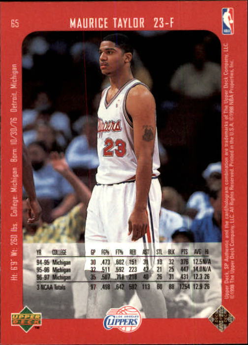 1997/1998 SP Authentic (Upper Deck) Basketball - Picture 81 of 253