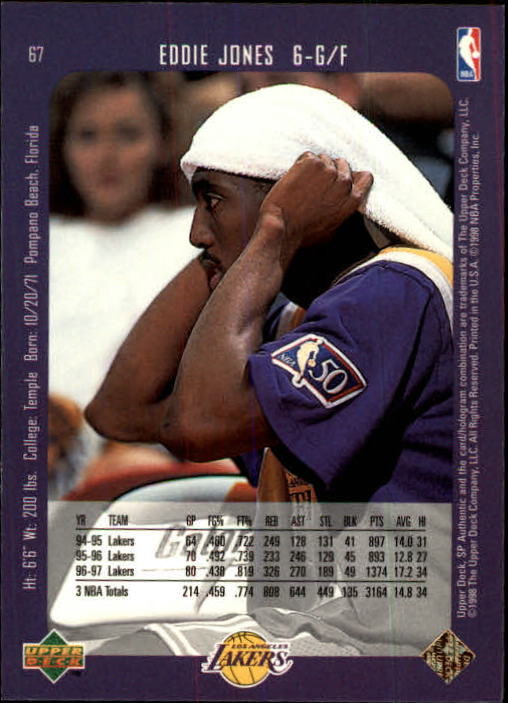 1997/1998 SP Authentic (Upper Deck) Basketball - Picture 85 of 253