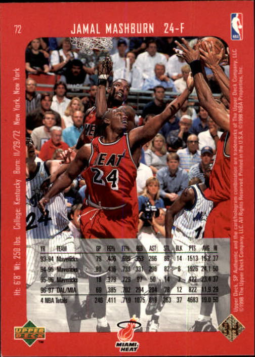 1997/1998 SP Authentic (Upper Deck) Basketball - Picture 89 of 253