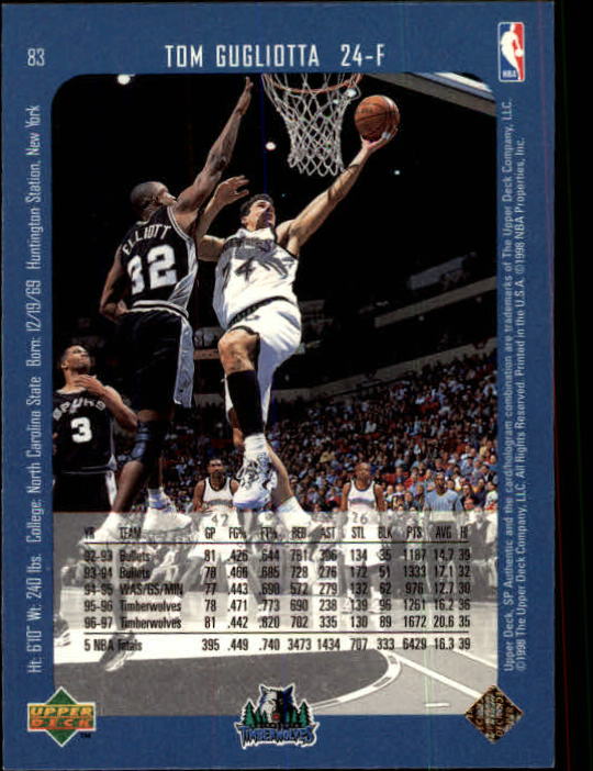 1997/1998 SP Authentic (Upper Deck) Basketball - Picture 101 of 253