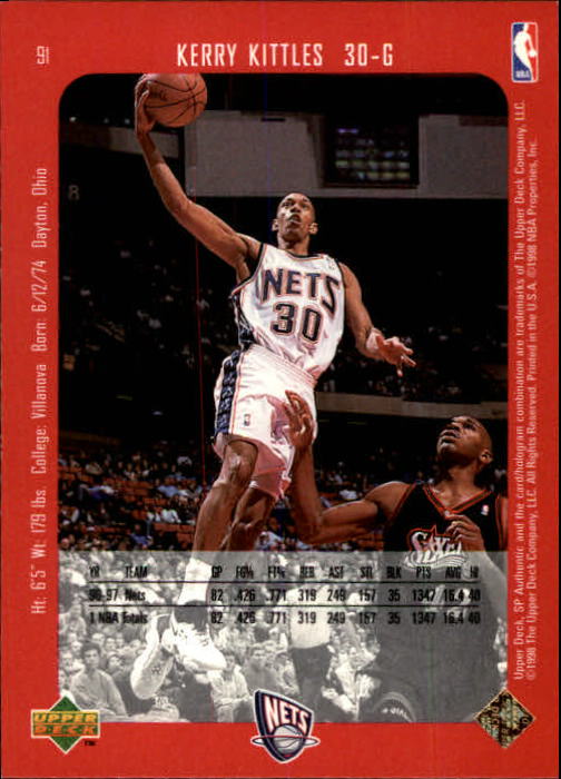 1997/1998 SP Authentic (Upper Deck) Basketball - Picture 113 of 253