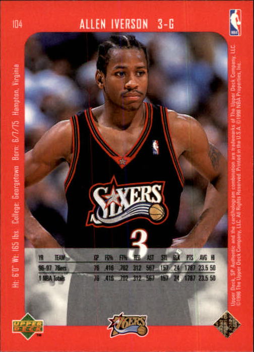 1997/1998 SP Authentic (Upper Deck) Basketball - Picture 131 of 253