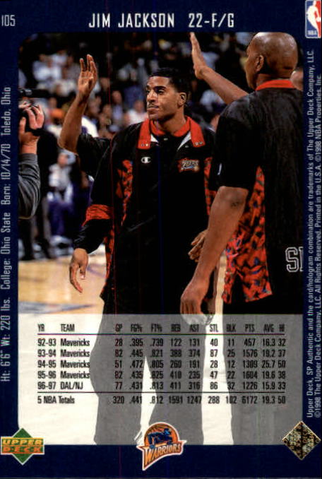 1997/1998 SP Authentic (Upper Deck) Basketball - Picture 133 of 253