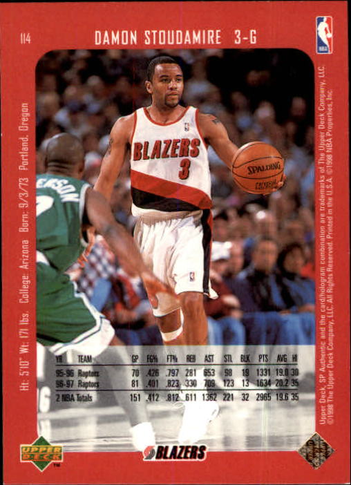 1997/1998 SP Authentic (Upper Deck) Basketball - Picture 147 of 253