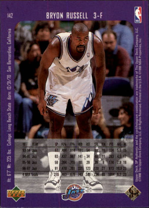 1997/1998 SP Authentic (Upper Deck) Basketball - Picture 185 of 253