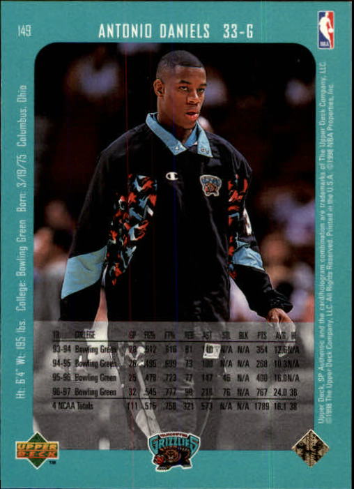 1997/1998 SP Authentic (Upper Deck) Basketball - Picture 195 of 253
