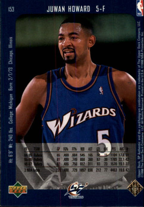 1997/1998 SP Authentic (Upper Deck) Basketball - Picture 199 of 253