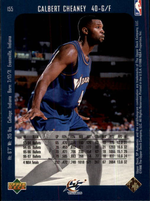 1997/1998 SP Authentic (Upper Deck) Basketball - Picture 203 of 253